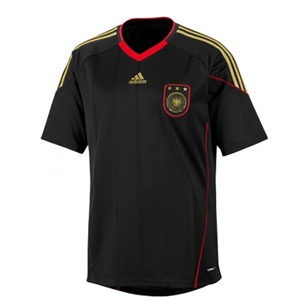 Germany away retro jersey second soccer uniform men's black sportswear football kit top shirt 2010